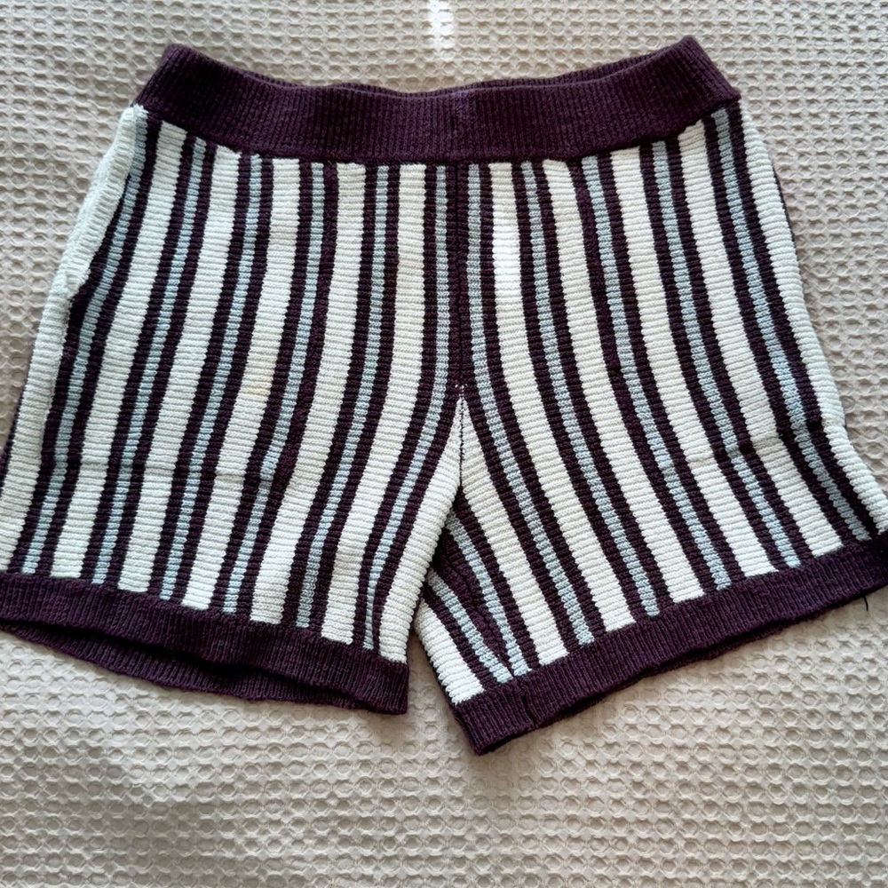 Free People Beach Penny Knit Sweater Shorts